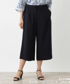 Leilian PLUS HOUSE / レリアンプラスハウス その他パンツ | クロップドワイドパンツ【BOURGE】