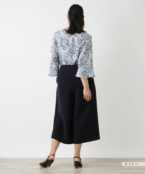 Leilian PLUS HOUSE / レリアンプラスハウス その他パンツ | クロップドワイドパンツ【BOURGE】 | 詳細14