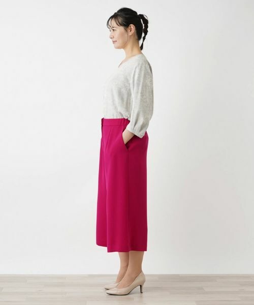 Leilian PLUS HOUSE / レリアンプラスハウス その他パンツ | クロップドワイドパンツ【BOURGE】 | 詳細19