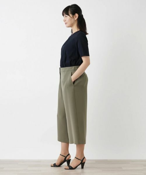Leilian PLUS HOUSE / レリアンプラスハウス その他パンツ | クロップドワイドパンツ【BOURGE】 | 詳細2