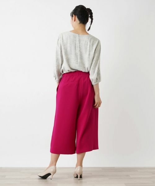 Leilian PLUS HOUSE / レリアンプラスハウス その他パンツ | クロップドワイドパンツ【BOURGE】 | 詳細20