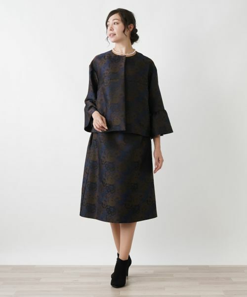 Leilian PLUS HOUSE / レリアンプラスハウス テーラードジャケット | ボタニカル柄ジャケット | 詳細15