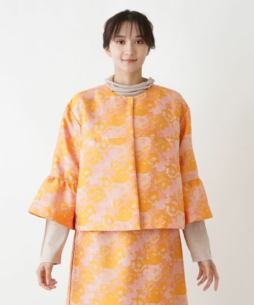 Leilian PLUS HOUSE / レリアンプラスハウス テーラードジャケット | ボタニカル柄ジャケット | 詳細4