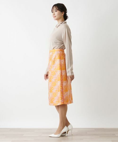 Leilian PLUS HOUSE / レリアンプラスハウス ミニ・ひざ丈スカート | ジャカードスカート | 詳細2