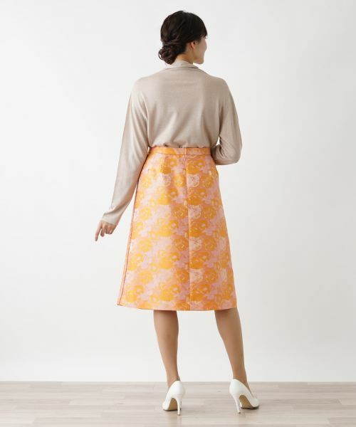 Leilian PLUS HOUSE / レリアンプラスハウス ミニ・ひざ丈スカート | ジャカードスカート | 詳細3
