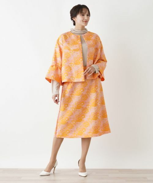 Leilian PLUS HOUSE / レリアンプラスハウス ミニ・ひざ丈スカート | ジャカードスカート | 詳細4