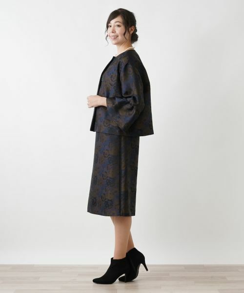 Leilian PLUS HOUSE / レリアンプラスハウス ミニ・ひざ丈スカート | ジャカードスカート | 詳細7