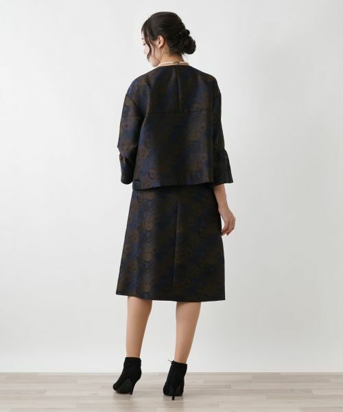 Leilian PLUS HOUSE / レリアンプラスハウス ミニ・ひざ丈スカート | ジャカードスカート | 詳細8