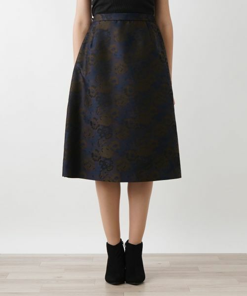 Leilian PLUS HOUSE / レリアンプラスハウス ミニ・ひざ丈スカート | ジャカードスカート | 詳細9