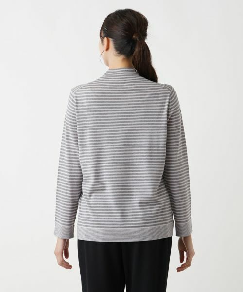 Leilian PLUS HOUSE / レリアンプラスハウス ニット・セーター | ボーダー柄カットソー | 詳細12