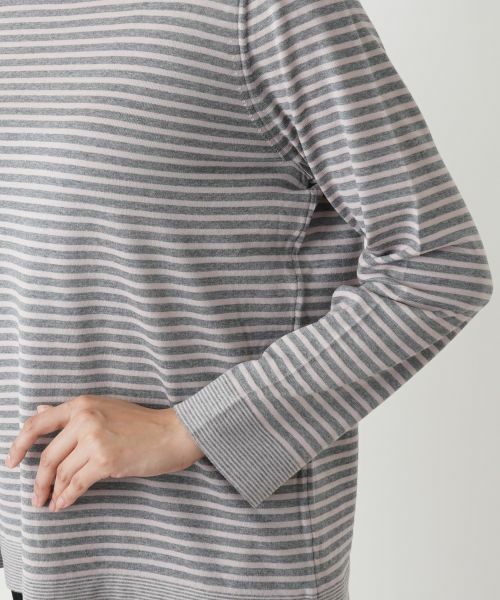 Leilian PLUS HOUSE / レリアンプラスハウス ニット・セーター | ボーダー柄カットソー | 詳細15