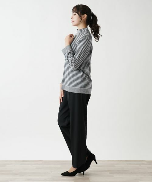 Leilian PLUS HOUSE / レリアンプラスハウス ニット・セーター | ボーダー柄カットソー | 詳細2