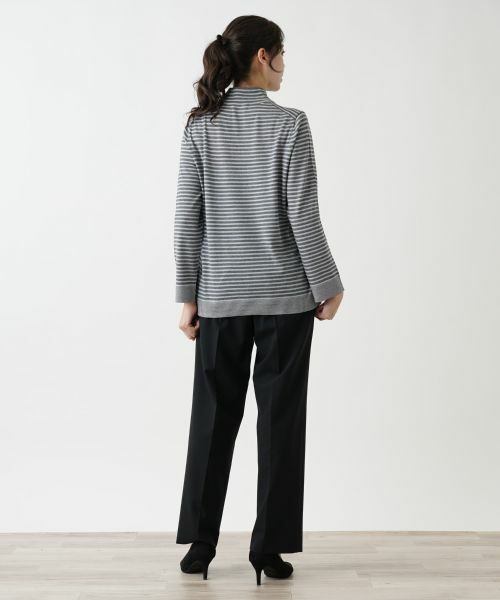 Leilian PLUS HOUSE / レリアンプラスハウス ニット・セーター | ボーダー柄カットソー | 詳細3