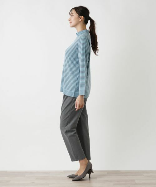 Leilian PLUS HOUSE / レリアンプラスハウス ニット・セーター | ボーダー柄カットソー | 詳細5