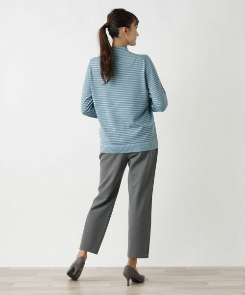 Leilian PLUS HOUSE / レリアンプラスハウス ニット・セーター | ボーダー柄カットソー | 詳細6