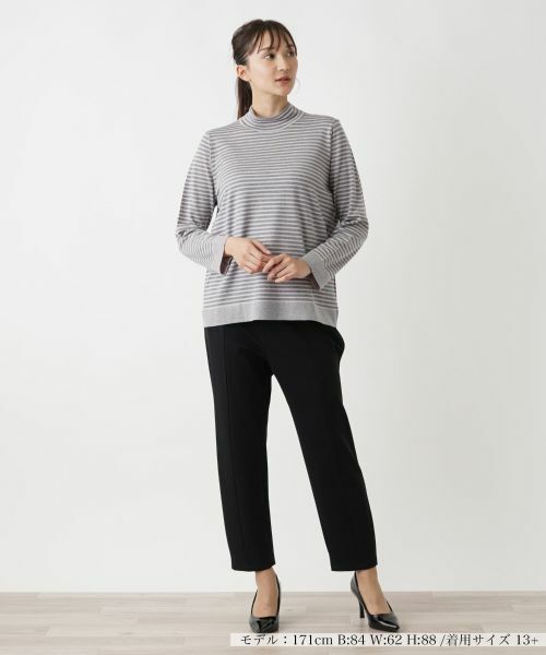 Leilian PLUS HOUSE / レリアンプラスハウス ニット・セーター | ボーダー柄カットソー | 詳細7