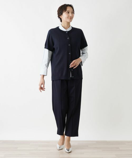 Leilian PLUS HOUSE / レリアンプラスハウス テーラードジャケット | ハーフスリーブニットベスト | 詳細1