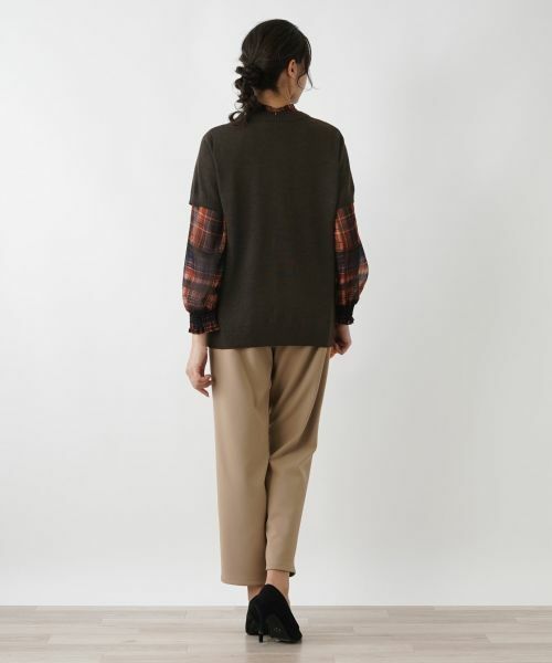 Leilian PLUS HOUSE / レリアンプラスハウス テーラードジャケット | ハーフスリーブニットベスト | 詳細11