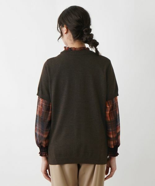 Leilian PLUS HOUSE / レリアンプラスハウス テーラードジャケット | ハーフスリーブニットベスト | 詳細14