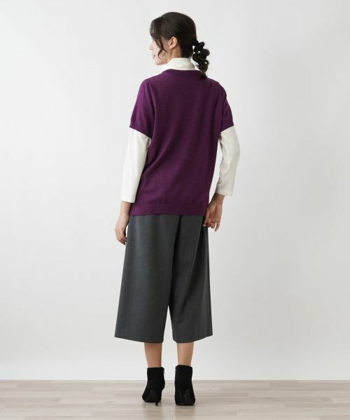 Leilian PLUS HOUSE / レリアンプラスハウス テーラードジャケット | ハーフスリーブニットベスト | 詳細7