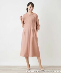 Leilian PLUS HOUSE / レリアンプラスハウス ドレス | キーネックワンピース