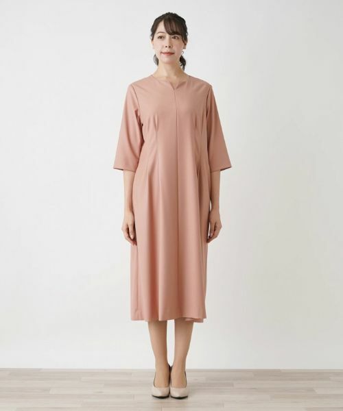 Leilian PLUS HOUSE / レリアンプラスハウス ドレス | キーネックワンピース | 詳細10