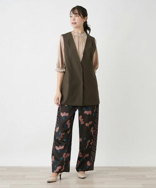 Leilian PLUS HOUSE / レリアンプラスハウス テーラードジャケット | Vネックベスト【BOURGE】 | 詳細1