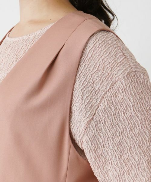 Leilian PLUS HOUSE / レリアンプラスハウス テーラードジャケット | Vネックベスト【BOURGE】 | 詳細13