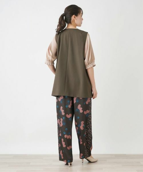 Leilian PLUS HOUSE / レリアンプラスハウス テーラードジャケット | Vネックベスト【BOURGE】 | 詳細3