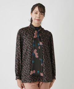 Leilian PLUS HOUSE / レリアンプラスハウス シャツ・ブラウス | ボウタイブラウス【BOURGE】