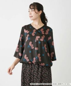Leilian PLUS HOUSE / レリアンプラスハウス シャツ・ブラウス | フラワー柄ブラウス【BOURGE】