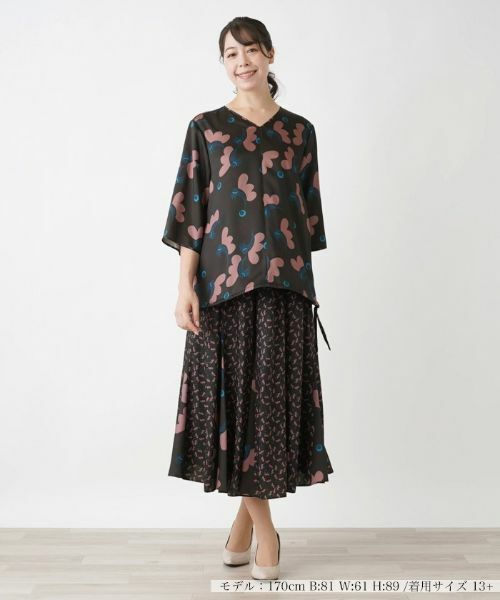 Leilian PLUS HOUSE / レリアンプラスハウス シャツ・ブラウス | フラワー柄ブラウス【BOURGE】 | 詳細1