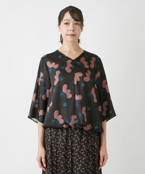 Leilian PLUS HOUSE / レリアンプラスハウス シャツ・ブラウス | フラワー柄ブラウス【BOURGE】 | 詳細4