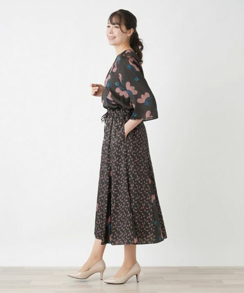 Leilian PLUS HOUSE / レリアンプラスハウス ミニ・ひざ丈スカート | ロング丈フレアスカート【BOURGE】 | 詳細2