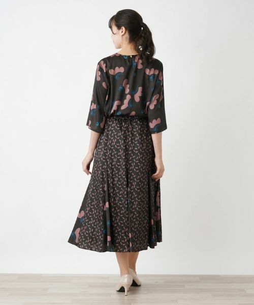 Leilian PLUS HOUSE / レリアンプラスハウス ミニ・ひざ丈スカート | ロング丈フレアスカート【BOURGE】 | 詳細3