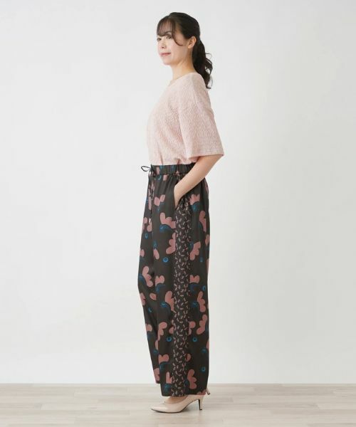 Leilian PLUS HOUSE / レリアンプラスハウス その他パンツ | フラワー柄ワイドパンツ | 詳細2