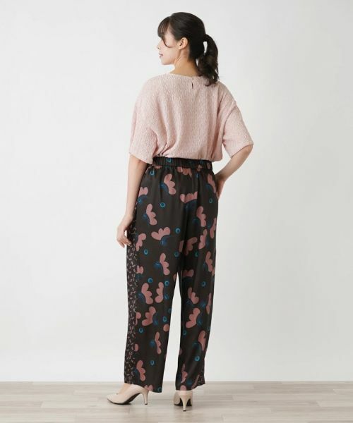 Leilian PLUS HOUSE / レリアンプラスハウス その他パンツ | フラワー柄ワイドパンツ | 詳細3