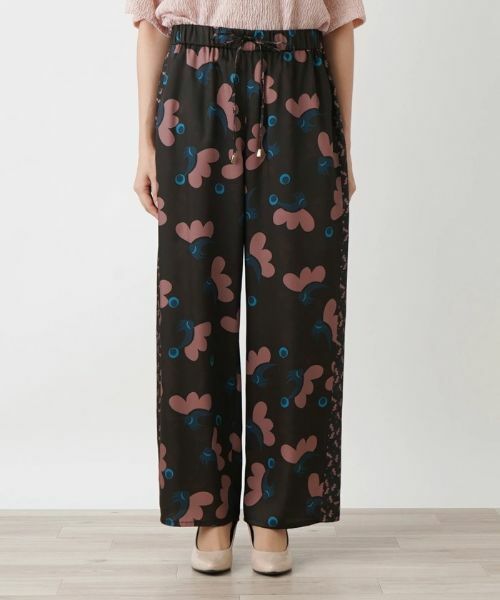 Leilian PLUS HOUSE / レリアンプラスハウス その他パンツ | フラワー柄ワイドパンツ | 詳細4