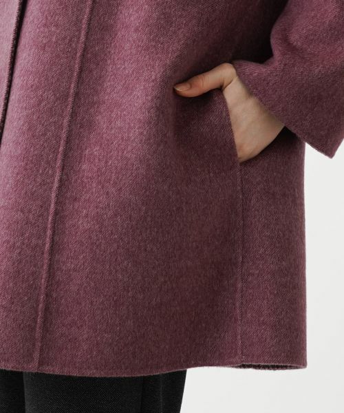 Leilian PLUS HOUSE / レリアンプラスハウス その他アウター | スタンドカラーハーフコート【深喜毛織】 | 詳細16
