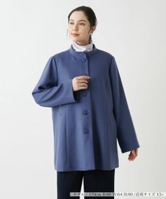 Leilian PLUS HOUSE / レリアンプラスハウス その他アウター | カシミヤスタンドカラーコート【深喜毛織 】