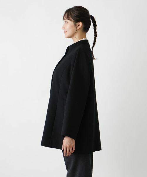 Leilian PLUS HOUSE / レリアンプラスハウス その他アウター | カシミヤスタンドカラーコート【深喜毛織 】 | 詳細8