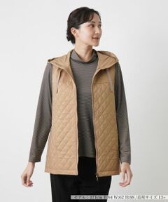 Leilian PLUS HOUSE / レリアンプラスハウス テーラードジャケット | キルティングフーディベスト