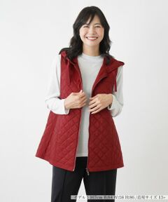 Leilian PLUS HOUSE / レリアンプラスハウス テーラードジャケット | キルティングフーディベスト