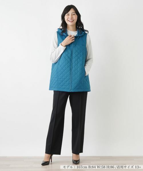 Leilian PLUS HOUSE / レリアンプラスハウス テーラードジャケット | キルティングフーディベスト | 詳細7