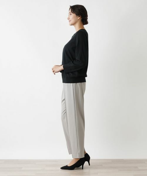 Leilian PLUS HOUSE / レリアンプラスハウス その他パンツ | センタープレスミドル丈パンツ【プラス企画】 | 詳細2