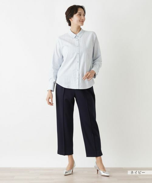 Leilian PLUS HOUSE / レリアンプラスハウス その他パンツ | センタープレスミドル丈パンツ【プラス企画】 | 詳細4