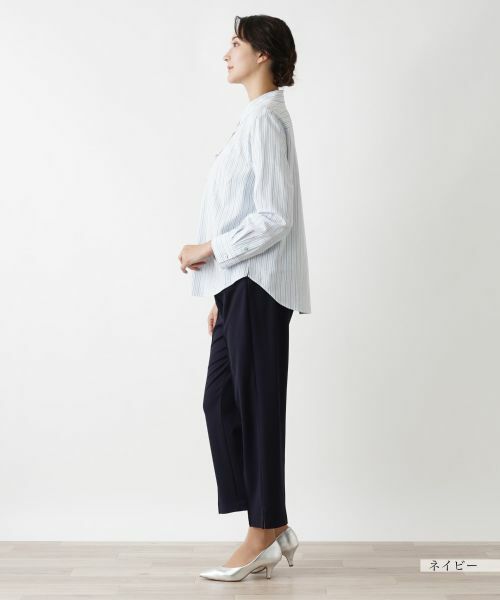 Leilian PLUS HOUSE / レリアンプラスハウス その他パンツ | センタープレスミドル丈パンツ【プラス企画】 | 詳細5