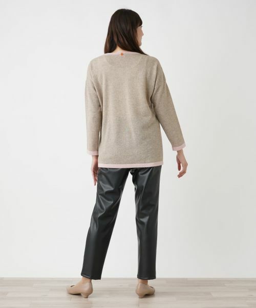 Leilian PLUS HOUSE / レリアンプラスハウス その他パンツ | フェイクレザーテーパードパンツ【プラス企画】 | 詳細3