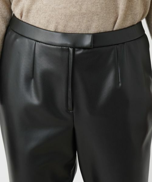 Leilian PLUS HOUSE / レリアンプラスハウス その他パンツ | フェイクレザーテーパードパンツ【プラス企画】 | 詳細7
