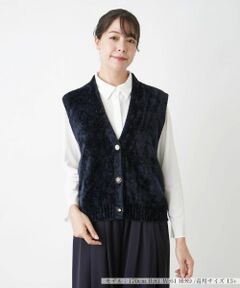 Leilian PLUS HOUSE / レリアンプラスハウス テーラードジャケット | Vネックベスト【BOURGE】